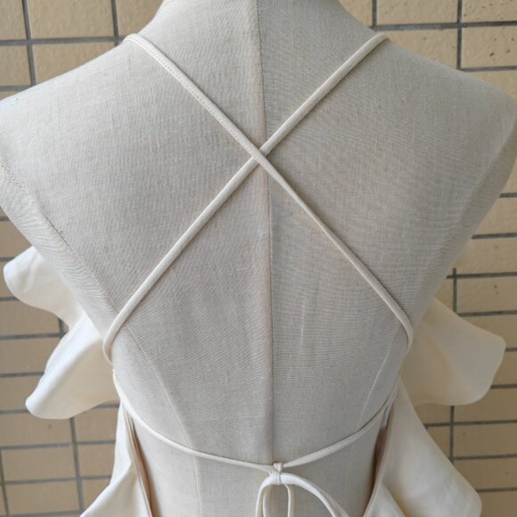 zimmermann Soft orange floral-patterned cotton mid-length dress - Picture 8 of 11